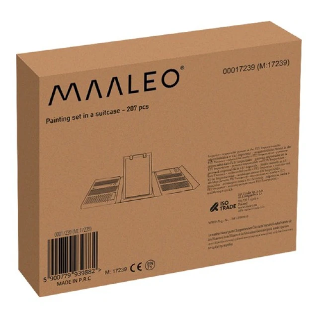 Набор для рисования Maaleo 208 шт в чемодане (5900779939882)