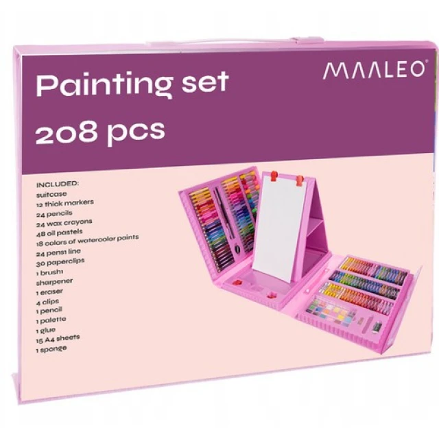Набор для рисования Maaleo 208 шт в чемодане (5900779939882)