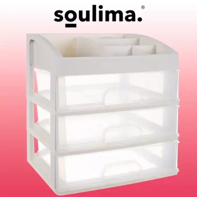 Органайзер для косметики Soulima 3 ящики (5900779941076)