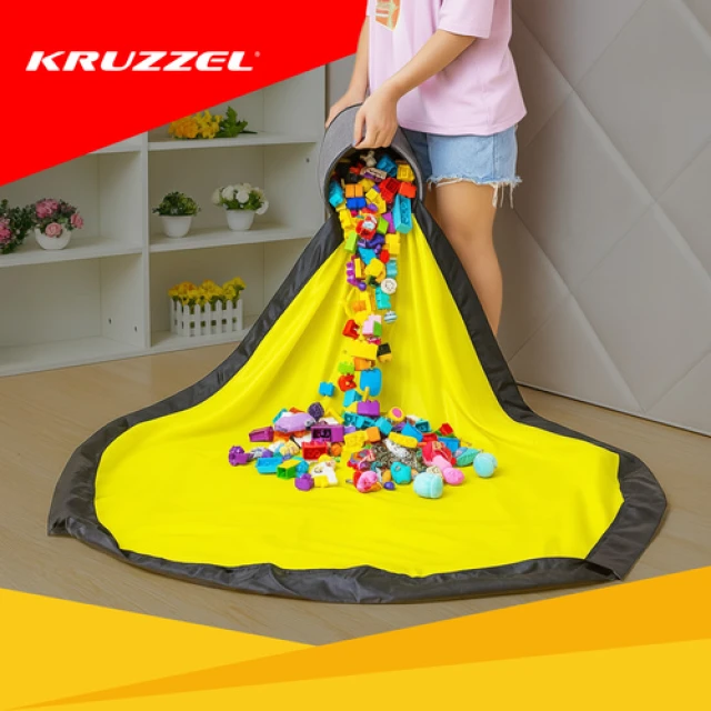 Кошик для іграшок з килимком Kruzzel 2в1 Ø 135 см (5900779941328)