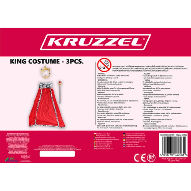 Костюм Короля Kruzzel 3 шт (5900779942561)