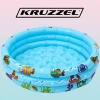 Надувной бассейн для детей Kruzzel 3 кольца с мягким дном (5900779942660)