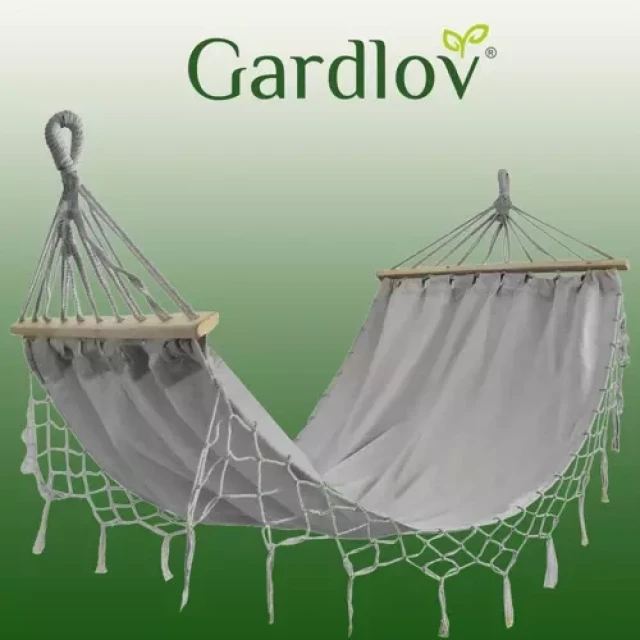 Гамак садовий Gardlov 200x100 см з каркасом (5900779942837)
