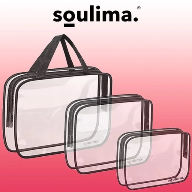 Набір косметичок прозорі Soulima 3 шт (5900779943087)