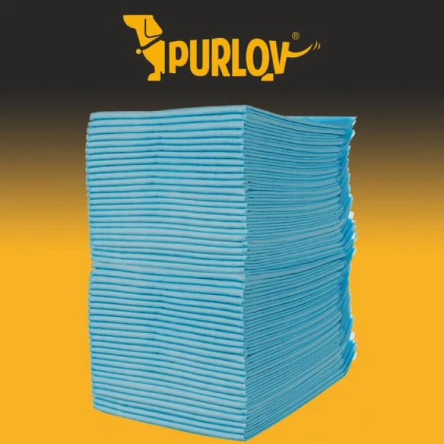 Пелюшки для собак Purlov 60x60 см 50 шт + пакети (5900779943148)