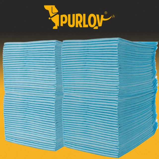 Пелюшки для собак Purlov 60x90 см 100 шт + пакети (5900779943179)