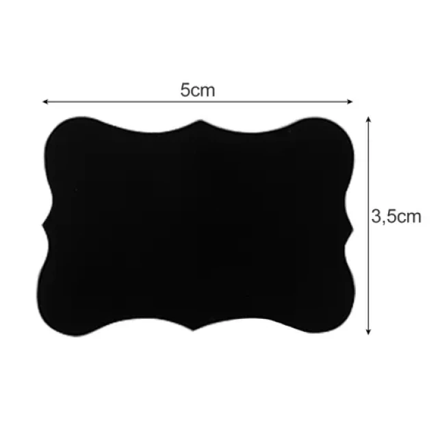 Етикетки самоклеючі для спецій Malatec 32 шт Black (5900779943216)