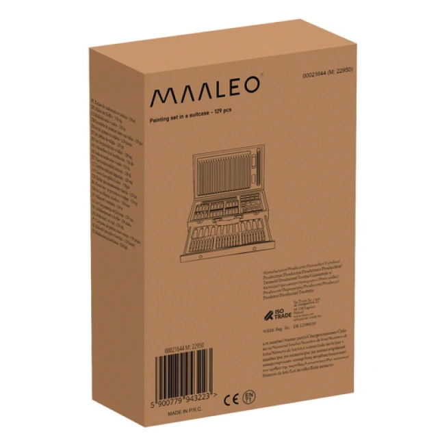 Набір для малювання у валізі Maaleo 129 шт (5900779943223)