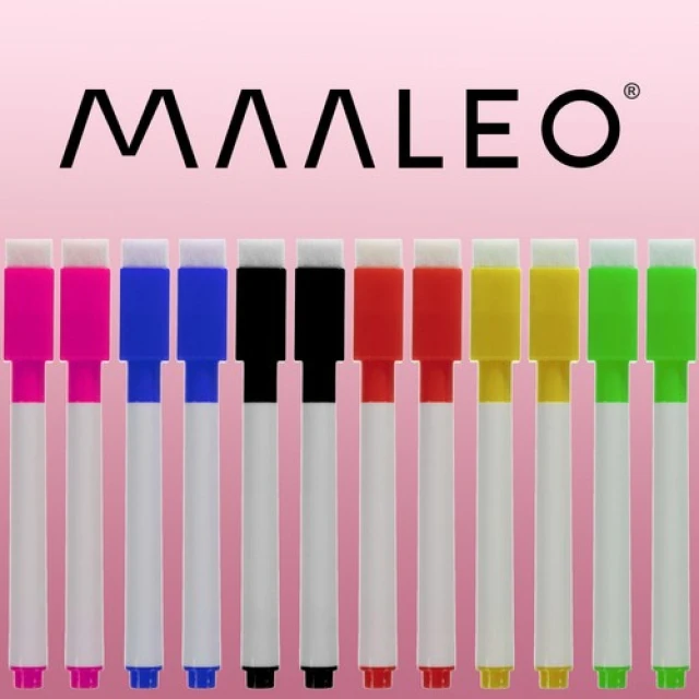 Маркери сухостиральні Maaleo 12 шт 6 кольорів (5900779943247)