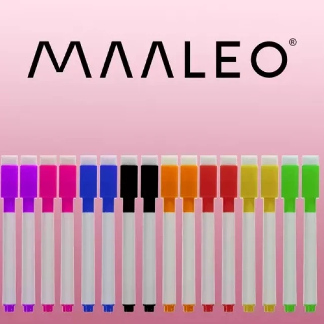 Маркери сухостиральні Maaleo 16 шт 8 кольорів (5900779943254)
