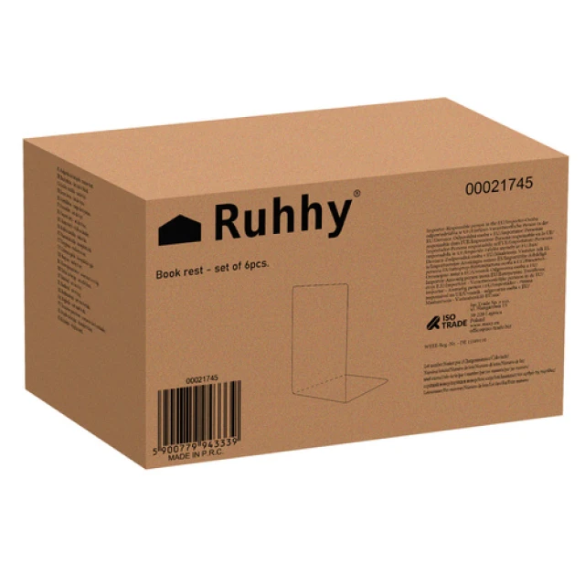 Тримачі для книг набір Ruhhy 6 шт (5900779943339)