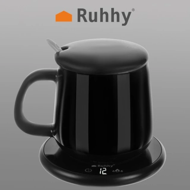 Підігрівач для кружки Ruhhy 22125 з кружкою Black (5900779944190)
