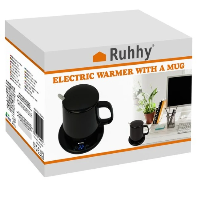 Підігрівач для кружки Ruhhy 22125 з кружкою Black (5900779944190)