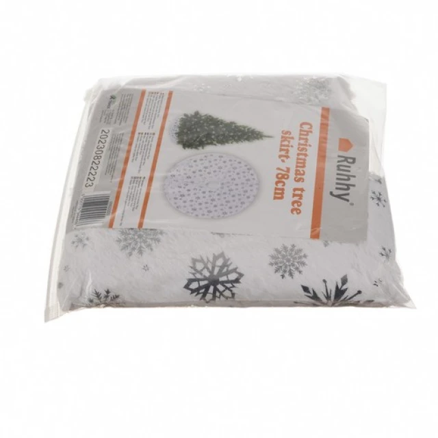 Килимок під ялинку Ruhhy 78 см Silver (5900779944466)