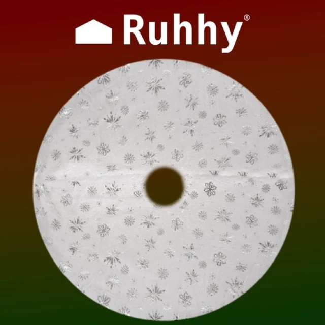 Килимок під ялинку Ruhhy 120 см Silver (5900779944473)