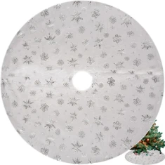 Килимок під ялинку Ruhhy 120 см Silver (5900779944473)