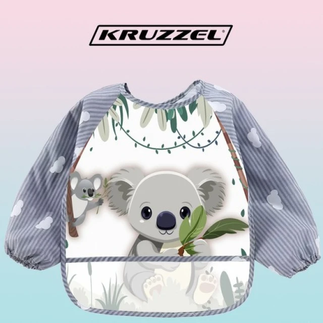 Слюнявчик з рукавами Kruzzel 22255 (5900779944640)