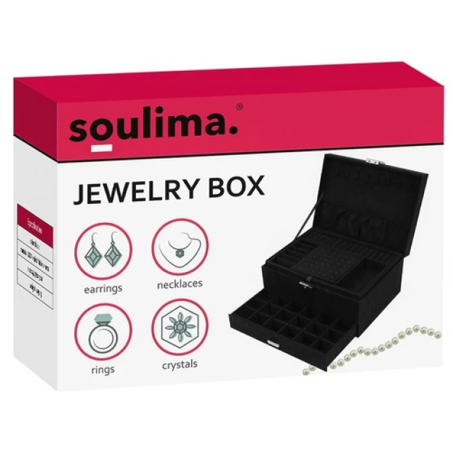 Шкатулка для прикрас Soulima Black (5900779944664)