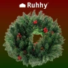 Різдвяний вінок декоративний Ruhhy 60 см (5900779944770)