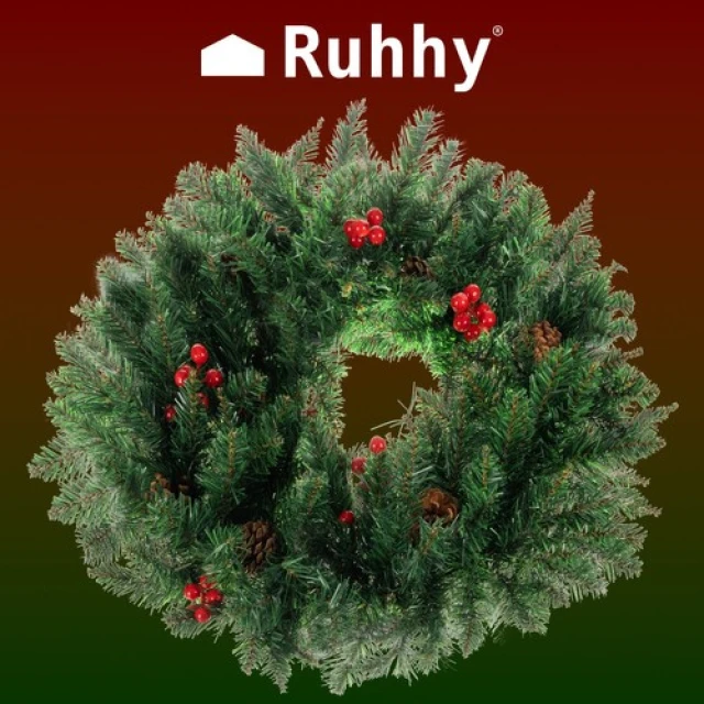Різдвяний вінок декоративний Ruhhy 60 см (5900779944770)