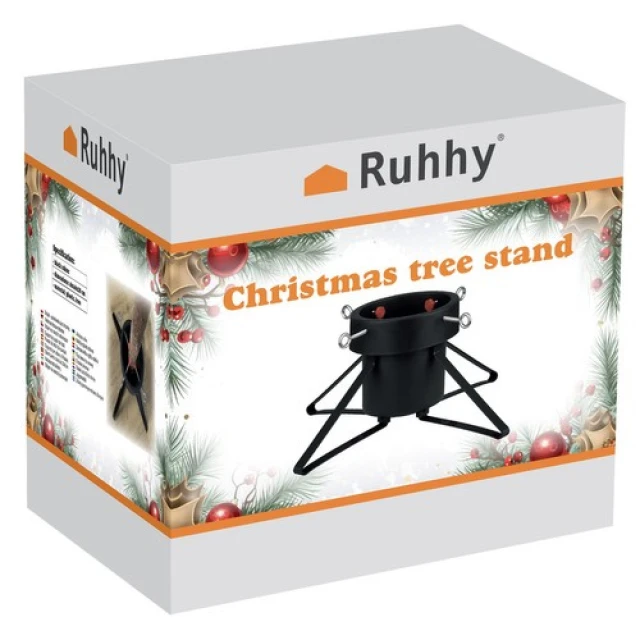 Подставка для елки металлическая с винтовым креплением Ruhhy (5900779944824)