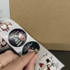 Наклейки новорічні на ролику Ruhhy 500 шт (5900779945005)