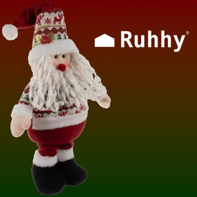 Фігурка новорічна Санта Клаус телескопічна Ruhhy 95 см Red (5900779945104)