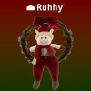 Вінок святковий на двері Ruhhy Ельф (5900779945173)