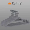 Вішалки для одягу велюрові Ruhhy 20 шт Grey (5900779945500)