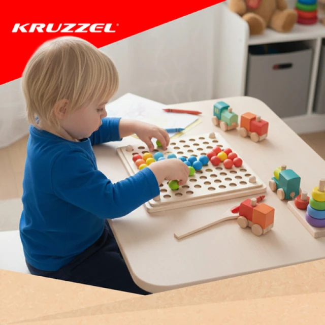 Дерев'яна головоломка Kruzzel з намистинами (5900779945531)