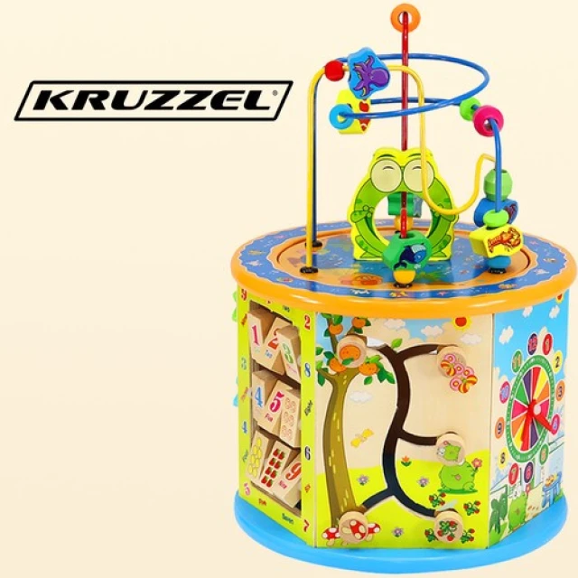 Дерев'яний навчальний куб Kruzzel 8в1 (5900779945784)