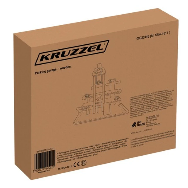 Дерев'яний паркінг-гараж Kruzzel 27 елементів (5900779945920)