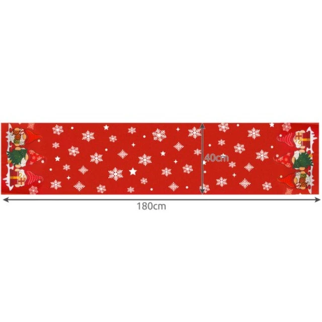 Доріжка новорічна для столу Ruhhy 180x40 см Red (5900779946132)