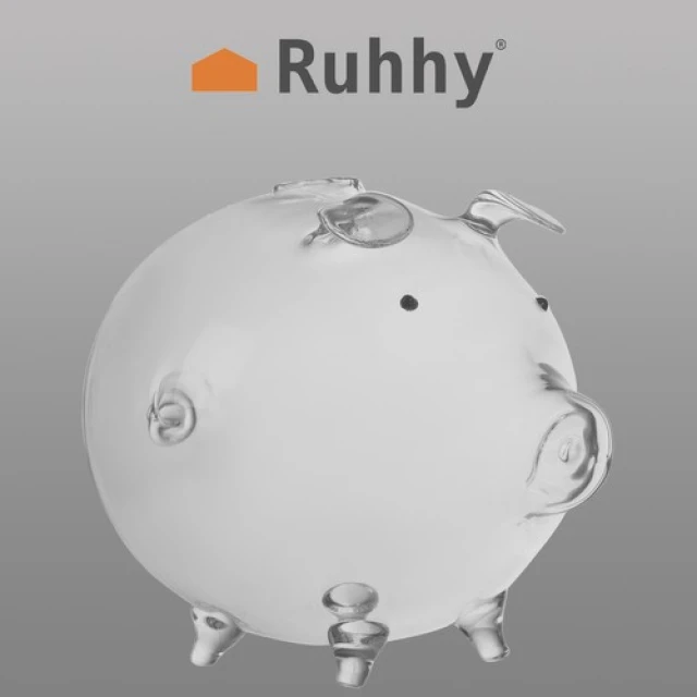 Скарбничка-свинка скляна Ruhhy (5900779946880)
