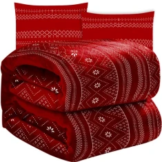 Плед Ruhhy 1,6x2 м + 2 наволочки Red (5900779946910)