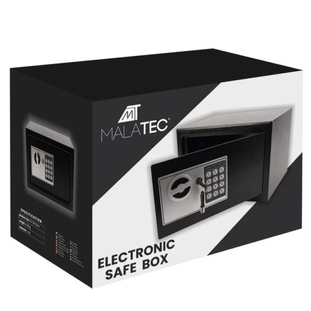 Сейф з електронним кодом Malatec 10 л (5900779947122)