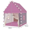 Намет для дітей зі світлодіодними вогниками Kruzzel Pink (5900779947283)
