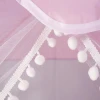 Намет для дітей зі світлодіодними вогниками Kruzzel Pink (5900779947283)