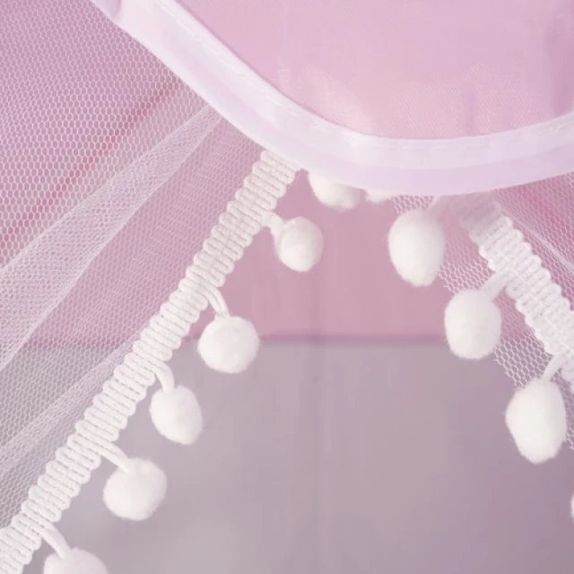 Намет для дітей зі світлодіодними вогниками Kruzzel Pink (5900779947283)
