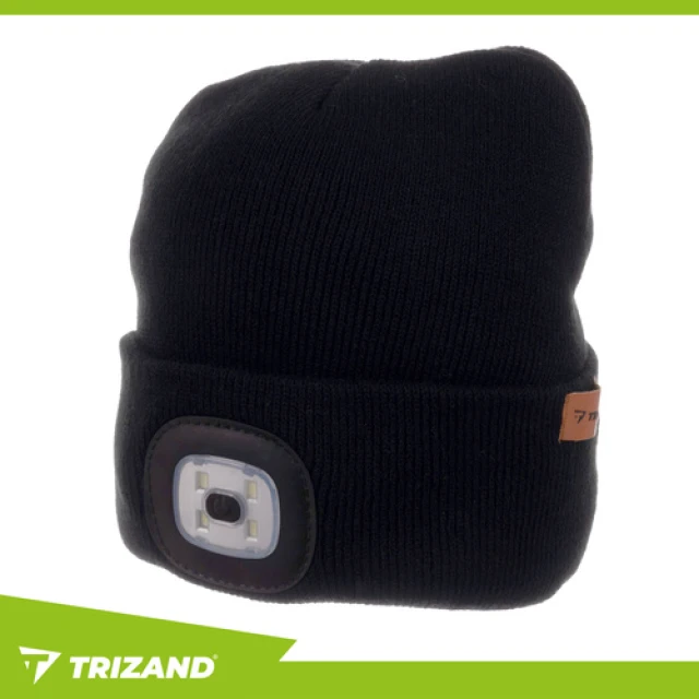 Шапка зимняя с фонариком Trizand Black (5900779947320)