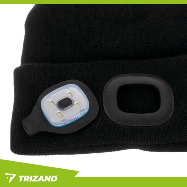 Шапка зимняя с фонариком Trizand Black (5900779947320)