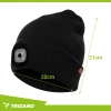 Шапка зимняя с фонариком Trizand Black (5900779947320)