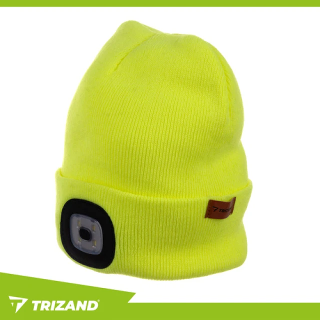 Шапка зимова з ліхтариком Trizand Yellow (5900779947337)
