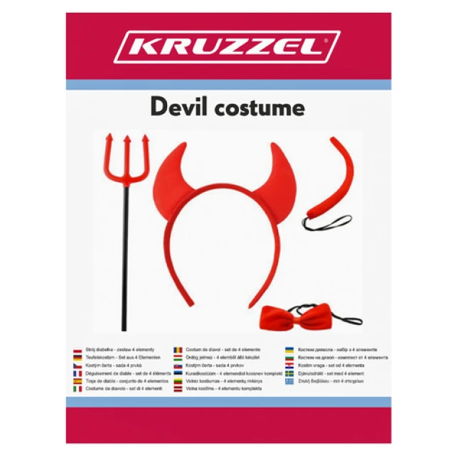 Костюм Диявол Kruzzel 4 елементи (5900779947542)