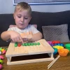 Розвиваюча гра дерев'яна Kruzzel 2 в 1 Ферма з кульками (5900779947726)