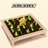 Розвиваюча гра дерев'яна Kruzzel 2 в 1 Ферма з кульками (5900779947726)