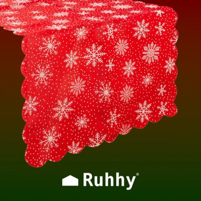 Доріжка на стіл святкова Ruhhy 150x35 см Red (5900779947917)
