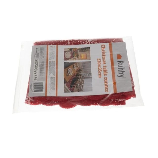 Дорожка праздничная на стол Ruhhy 220x35 см Red (5900779947924)