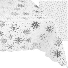 Скатертина святкова Ruhhy 180x140 см White (5900779947931)