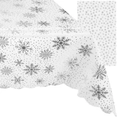 Скатертина святкова Ruhhy 220x140 см White (5900779947948)